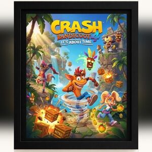 A.I. 80s, 90s & 2000s Nostalgia Game Art Print 8x10 in Frame 8x10